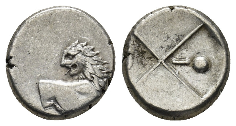 Thrace, Thracian Chersonesos AR Hemidrachm. (13mm, 2.3 g) Circa 386-338 BC. Fore...