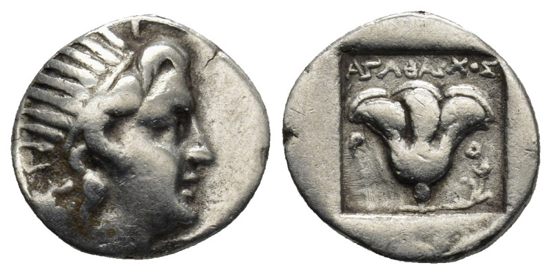 ISLANDS off CARIA, Rhodos. Rhodes. Circa 188-170 BC. AR Drachm (15mm, 2.89 g). A...