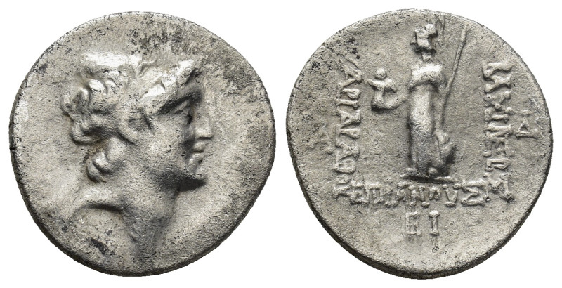 KINGS OF CAPPADOCIA. Ariarathes V Eusebes Philopator, circa 163-130 BC. Drachm (...