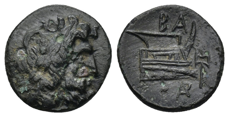 KINGS OF MACEDON. Demetrios I Poliorketes (306-283 BC). AE. Uncertain mint in Ca...