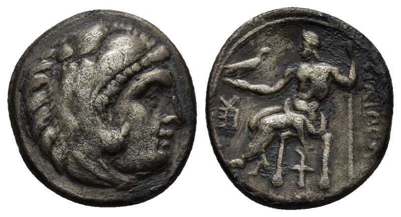 Kingdom of Macedon, Alexander III 'the Great' AR Drachm. (4Gr. 17mm.)
Head of He...