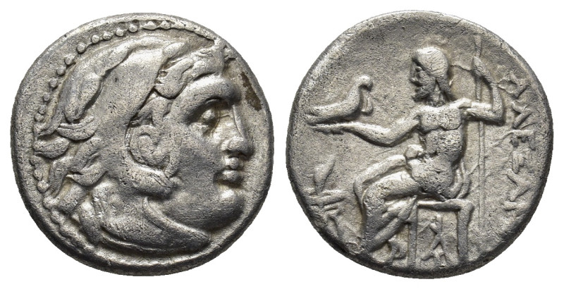 Kingdom of Macedon. Alexander III 'the Great' AR Drachm. Sardes, circa 322-318 B...