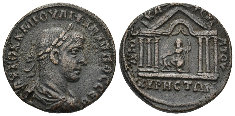 CYRRHESTICA. Cyrrhus. Philip I the Arab (244-249). Ae. (28mm, 15.5 g) Obv: AVTOK...