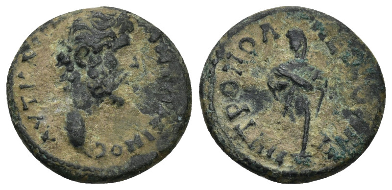 BITHYNIA. Nicomedia. Antoninus Pius, 138-161. AE (3.4 Gr. 19mm.) 
Laureate head ...