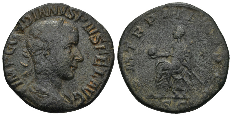 GORDIAN III (238-244). Sestertius. Rome. (17.4 Gr. 28mm.) 
Laureate, draped and ...