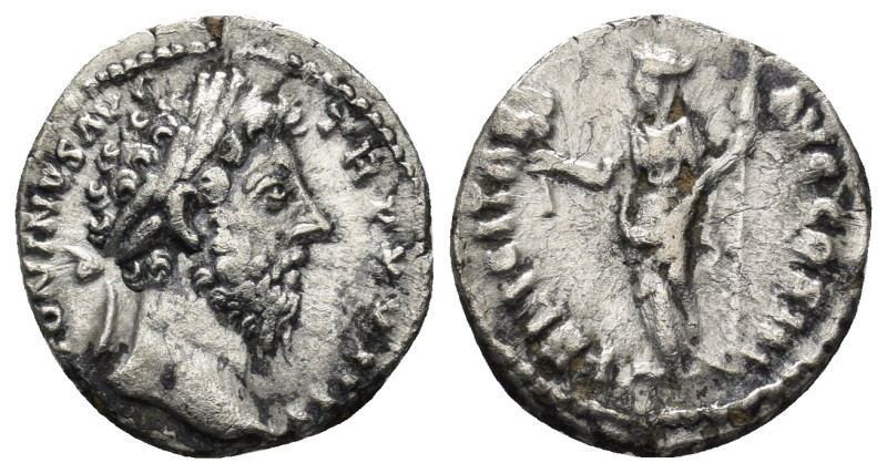 Marcus Aurelius AR Denarius. Rome, (2.89 Gr. 17mm.) 
Laureate head right 
Rev. F...