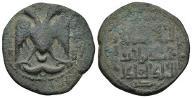 Atabegs & Contemporaries ARTUQIDS OF AMID & KAYFA: Nasir al-Din Mahmud, 1201-1222, AE dirham 
(10.3 Gr. 30mm.)