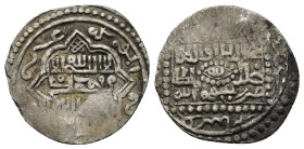 Eretnids. ?Ala al-Din b. Muhammad. AH 767-782/ AD 1366-1380. AR akce (18mm, 1.4 g). Sivas mint, Date off flan.