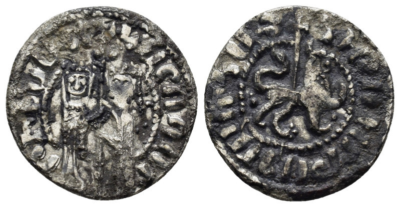 Cilician Armenia, Hetoum I (1228-1270) AR Tram (2.8 Gr. 20mm.)
Zabel and Hetoum ...