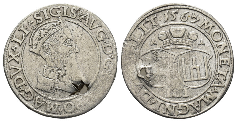 Lithuania. Sigismund II August Groschen 1567 (3.8 Gr. 23mm.)