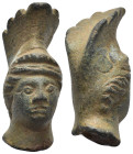 Bronze athena head with helmet 36mm, 40.35 gr.