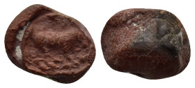 Library terracotta seal. Boar standing right. 13mm, 1.9 gr.