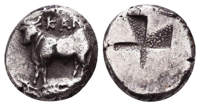 Bithynia, Kalchedon AR. Persic standard. Circa 340-320 BC.
Reference:

Condit...