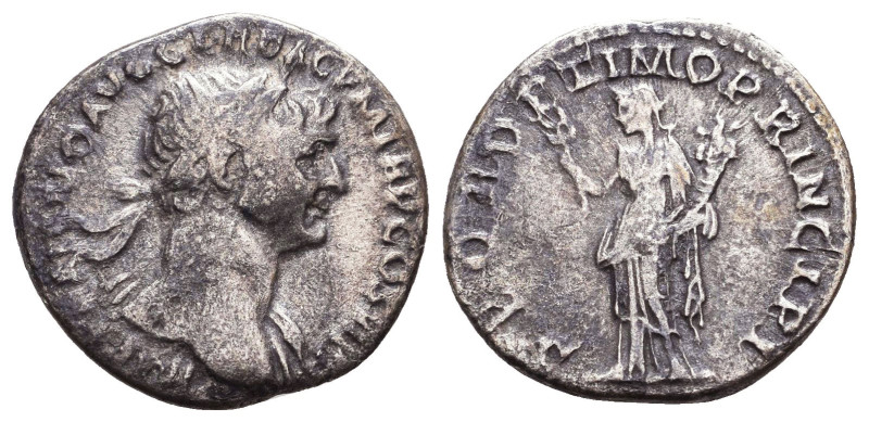 Trajan. AD 98-117. AR Denarius
Reference:

Condition: Very Fine

Weight:3 g...