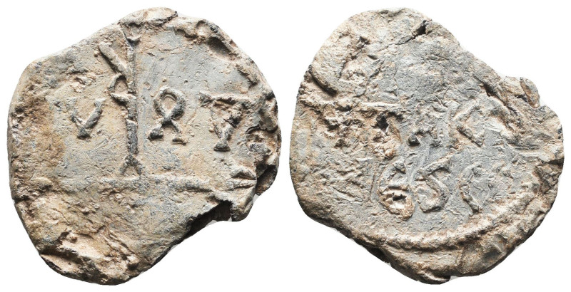 Byzantine Lead Seals, 7th - 13th Centuries. 
Reference:

Condition: Very Fine...