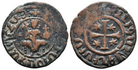 Crusaders Coins AE, 11th - 13th Centuries. 
Reference:

Condition: Very Fine

Weight: 7,9 gr
Diameter: 28,9 mm