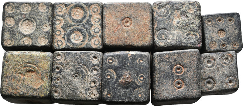 Lot of 10 Weights 10th - 13th Centuries.
Reference:

Condition: Very Fine

...