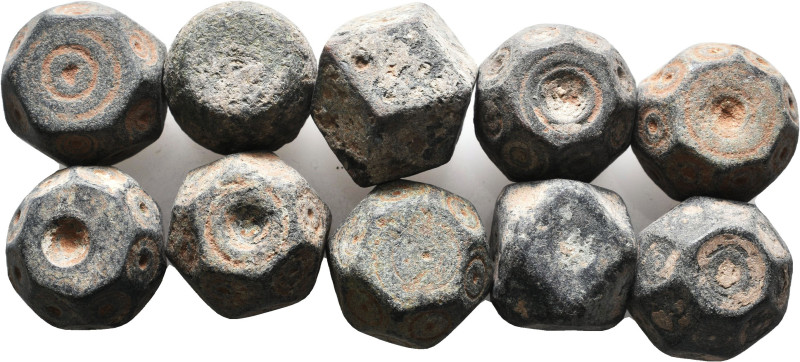 Lot of 10 Weights 10th - 13th Centuries.
Reference:

Condition: Very Fine

...