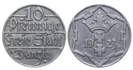 Poland (Free city of Danzig), Heinrich Sahm (1920 - 1931). 10 pfennig 1923 year, Copper-nickel, 4 g, KM# 143

Estimate: 5-10 EUR