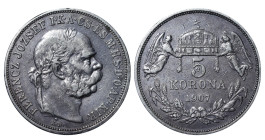 Hungary, Franz Joseph I (1848 - 1916). 5 Korona 1907 year, Silver, 24 g, KM# 488

Estimate: 100-150 EUR