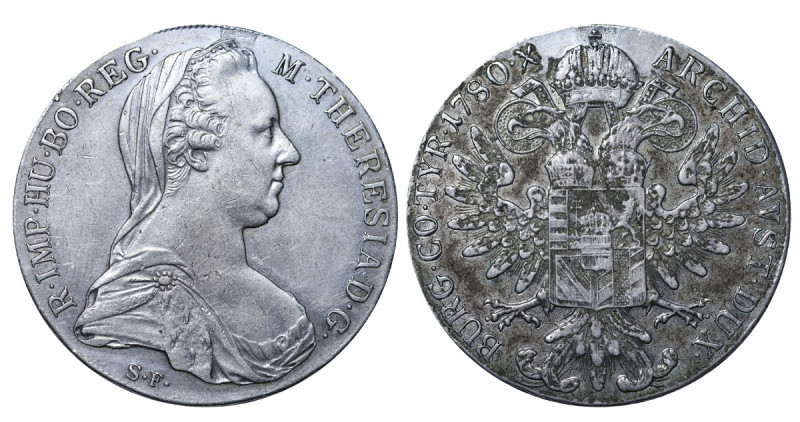 Austria, Maria Theresia (1740 - 1780), 1 Thaler 1780 year, Silver, 28,07 g, KM# ...