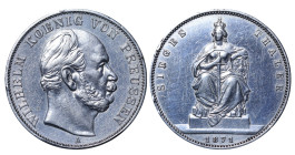 Gemany (Prussia), William I (1861 - 1888). 1 thaler 1871 year, Silver, 18,4 g, KM# 500, , Victory over France

Estimate: 50-100 EUR