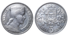 Latvia, Alberts Kviesis (1930 - 1936). 5 Lats 1931 year, Silver, 25 g. KM# 9

Estimate: 30-40 EUR