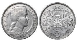 Latvia, Gustavs Zemgals (1927 - 1930). 5 Lats 1929 year, Silver, 25 g. KM# 9

Estimate: 30-50 EUR