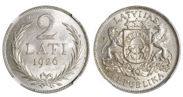 Latvia, Janis Chakste (1922 - 1927). 2 Lats 1926 year, Silver, 10 g, KM#8, NGC MS 63 (6633151-003)

Estimate: 30-70 EUR