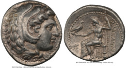 MACEDONIAN KINGDOM. Alexander III the Great (336-323 BC). AR tetradrachm (26mm, 17.22 gm, 9h). NGC Choice XF 5/5 - 3/5, scuff. Lifetime-early posthumo...