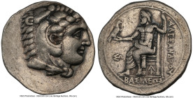 MACEDONIAN KINGDOM. Alexander III the Great (336-323 BC). AR tetradrachm (28mm, 17.09 gm, 6h). NGC VF 4/5 - 4/5. Late lifetime-early posthumous issue ...