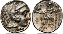 MACEDONIAN KINGDOM. Alexander III the Great (336-323 BC). AR drachm (16mm, 12h). NGC Choice AU. Late lifetime-early posthumous issue of Sardes, ca. 32...