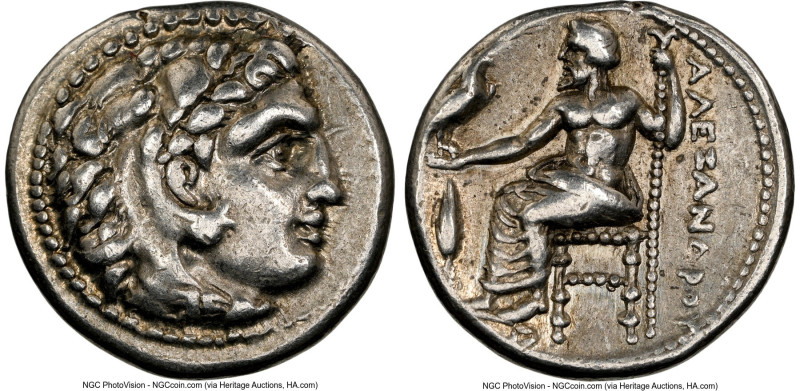 MACEDONIAN KINGDOM. Alexander III the Great (336-323 BC). AR drachm (16mm, 1h). ...