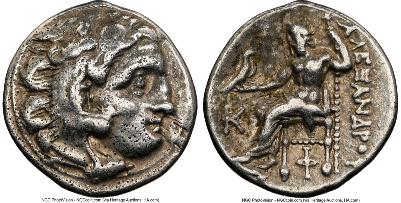 MACEDONIAN KINGDOM. Alexander III the Great (336-323 BC). AR drachm (18mm, 12h)....