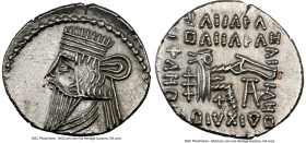 PARTHIAN KINGDOM. Pacorus I (ca. AD 78-120). AR drachm (20mm, 3.18 gm, 11h). NGC MS 5/5 - 4/5. Ecbatana. Diademed, draped bust of Pacorus left, with l...
