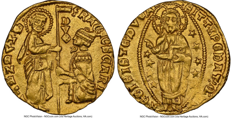 Venice. Francesco Foscari gold Ducat ND (1423-1457) MS62 NGC, Fr-1232. 3.50gm. F...