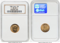 Nicholas II gold 5 Roubles 1904-AP MS66 NGC, St. Petersburg mint, KM-Y62, Fr-180. HID09801242017 © 2023 Heritage Auctions | All Rights Reserved