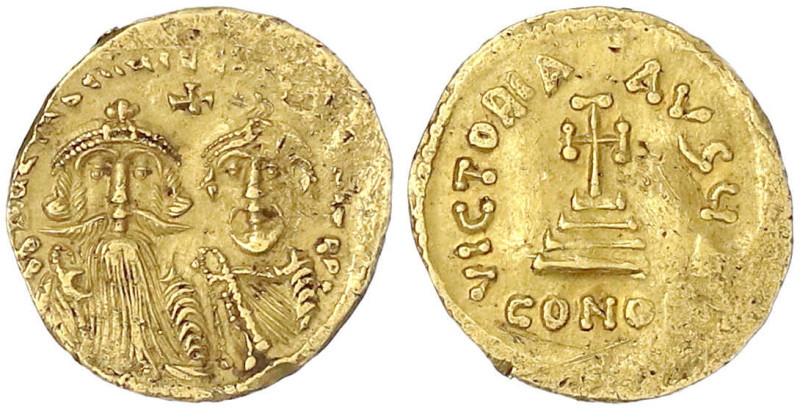 Byzantinische Goldmünzen

Kaiserreich

Heraclius, 610-641

Solidus 626/629...