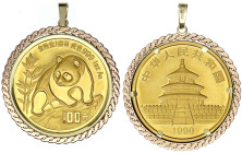 Ausländische Goldmünzen und -medaillen

China

Volksrepublik, seit 1949

100 Yuan Panda 1990. Panda auf Felsen. 1 Unze Feingold. Large Date. Ein...