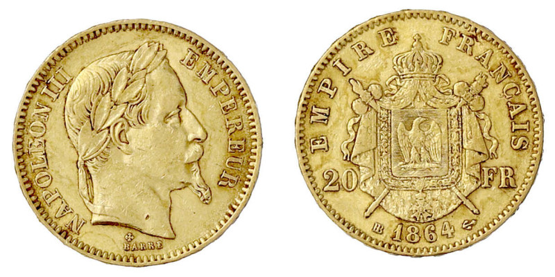 Ausländische Goldmünzen und -medaillen

Frankreich

Napoleon III., 1852-1870...