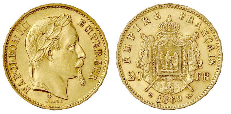 Ausländische Goldmünzen und -medaillen

Frankreich

Napoleon III., 1852-1870...