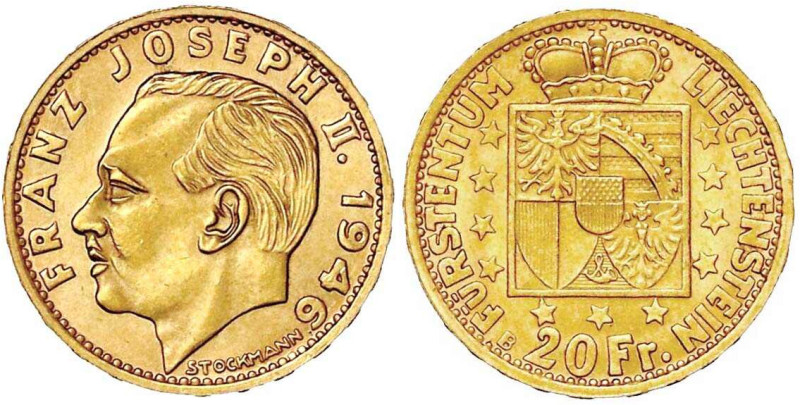 Ausländische Goldmünzen und -medaillen

Liechtenstein

Franz Josef II., 1938...