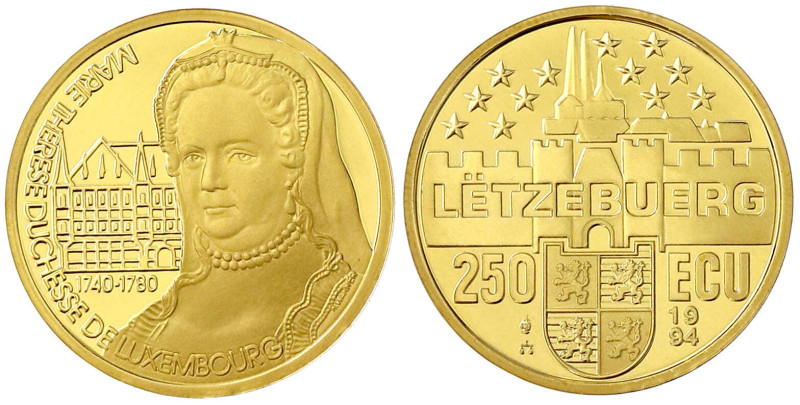 Ausländische Goldmünzen und -medaillen

Luxemburg

Jean, seit 1964

250 Ec...