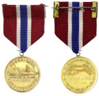 Thematische Goldmedaillen

Schifffahrt

Tragbare Goldmedaille (750/1000) am Band und im Etui mit Bandminiatur. Norwegischer Landesverband der Reed...