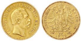 Reichsgoldmünzen

Hessen

Ludwig III., 1848-1877

10 Mark 1872 H. sehr schön. Jaeger 213.