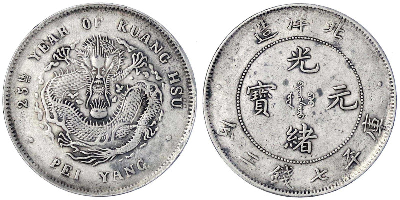 CHINA und Südostasien

China

Qing-Dynastie. De Zong, 1875-1908

Dollar (Y...