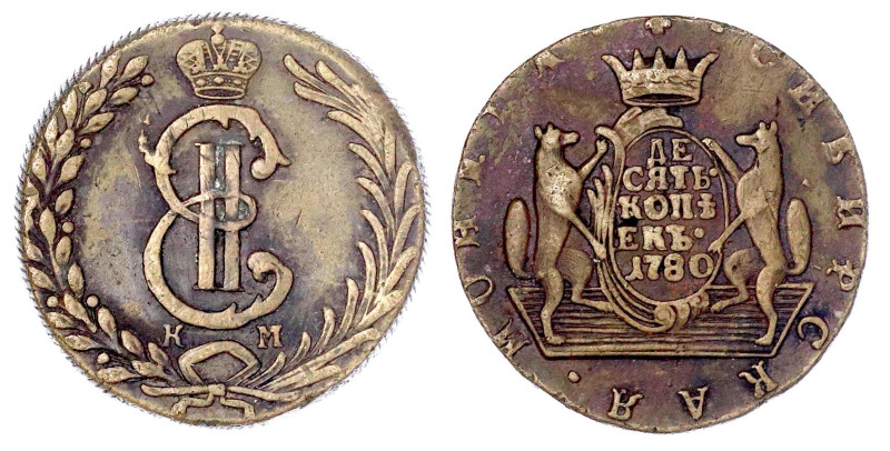 Ausländische Münzen und Medaillen

Russland-Sibirien

Katharina II., 1762-17...