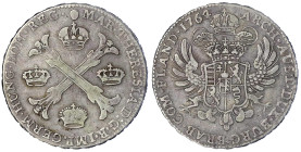 Römisch Deutsches Reich

Haus Habsburg

Maria Theresia, 1740-1780

Kronentaler 1764, Brüssel, Österreichische Niederlande. sehr schön. Herinek 1...
