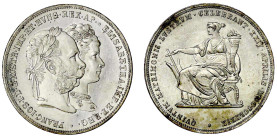 Römisch Deutsches Reich

Haus Habsburg

Franz Joseph I., 1848-1916

Doppelgulden 1879. Zur Silberhochzeit. vorzüglich/Stempelglanz. Herinek 824....