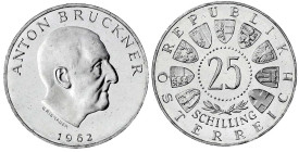 Römisch Deutsches Reich

Republik Österreich

2. Republik nach 1945

25 Schilling 1962, Bruckner. Auflage nur 3000 Ex. Polierte Platte, selten. ...